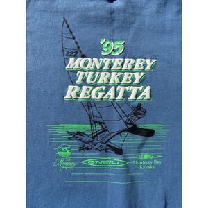 Vtg 95’ puffprint sailing club crewneck Monterey Bay Turkey Regatta Fleet 222 XL